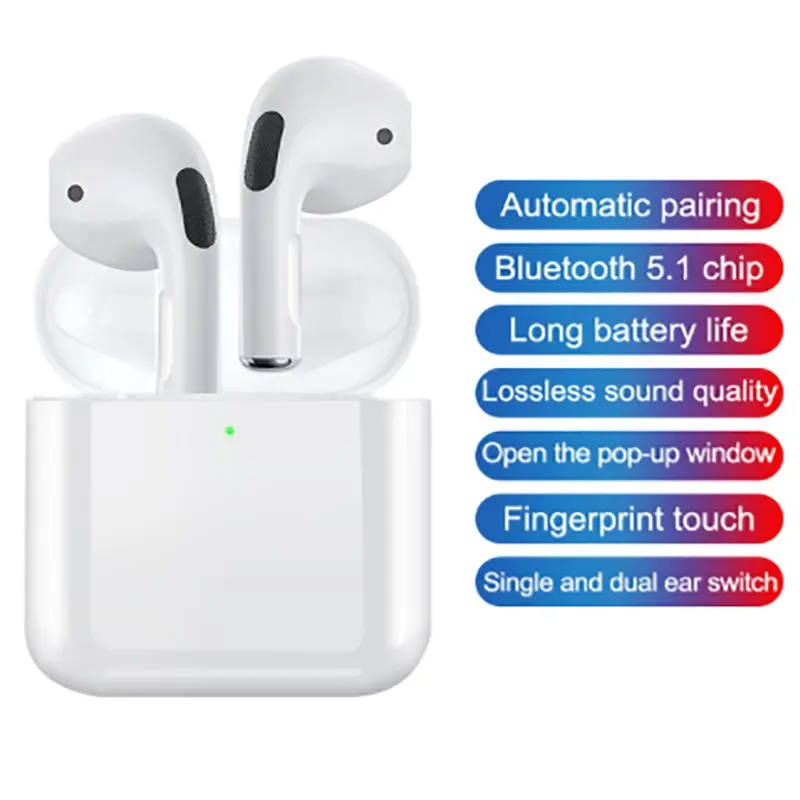 

TWS Bluetooth 5.0 Earphones Wireless Headphones Hi-Fi Stereo Headset Mini Earpoddings Stereo Sports Earbuds For Smartphones
