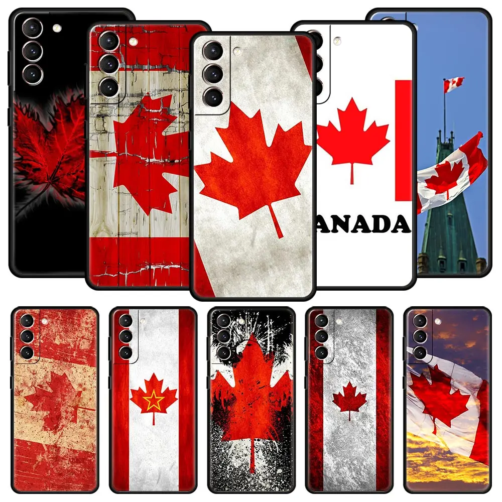 

Canada Canadian Flag CA Leaf Case For Samsung Galaxy S22 S21 S20 Ultra FE 5G S8 S9 S10 Plus Note 20 10 Lite S10E Phone Cover