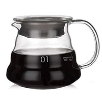 glass coffee server pot cloud shaped coffee kettle reusable coffee pot heat resistant teapot coffee utensils