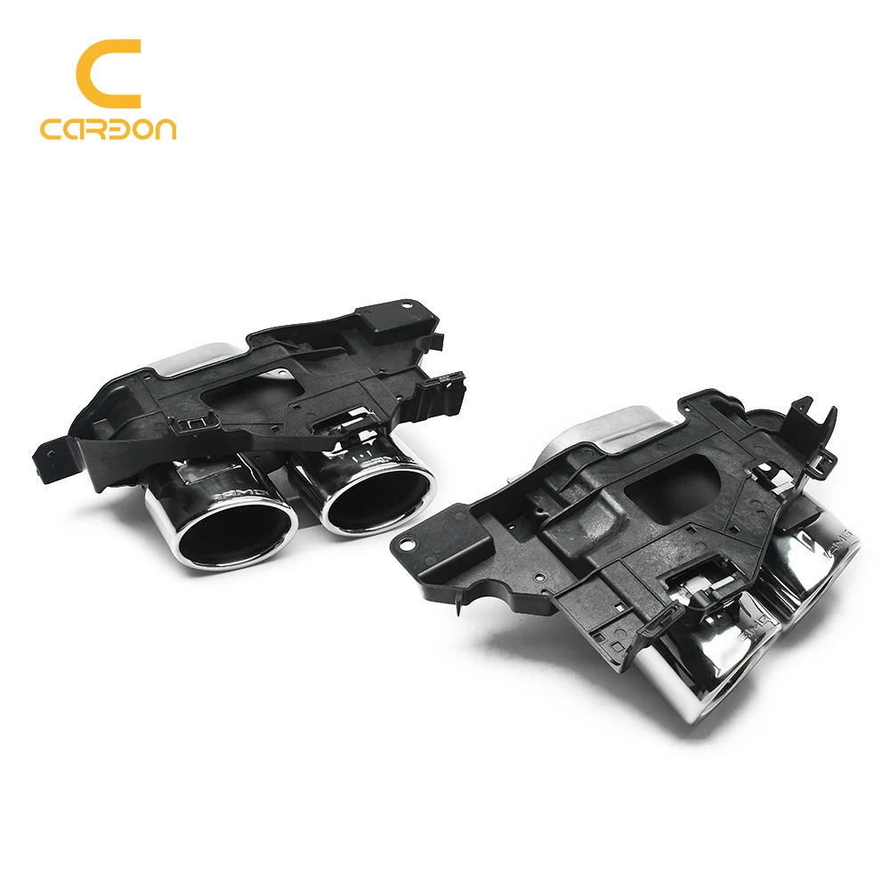 Углеродное волокно Модифицированная четырехсторонняя выхлопная труба с круглым