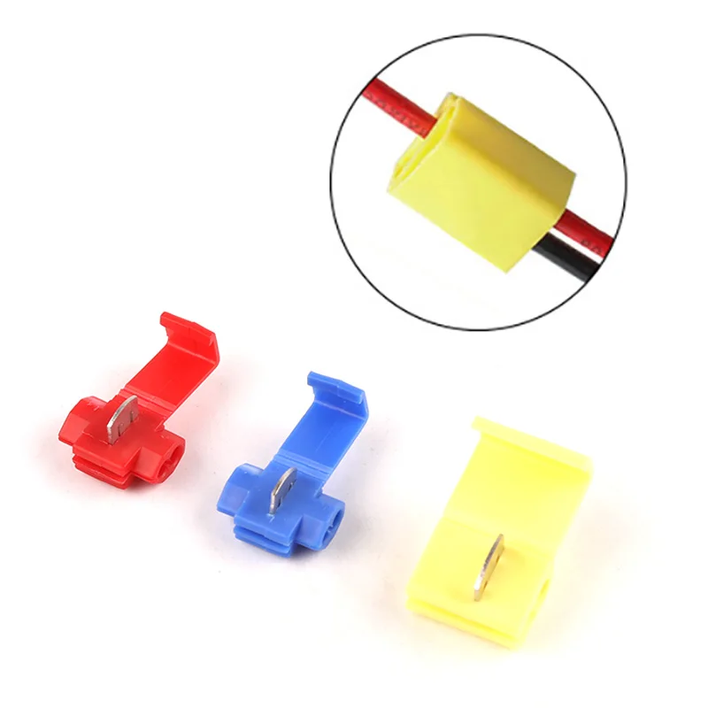 

10/30/50PCS Scotch Lock Electric Wire Connector AWG22-10 Without Breaking Cable Insulated Crimp Quick Splice Electrical Terminal