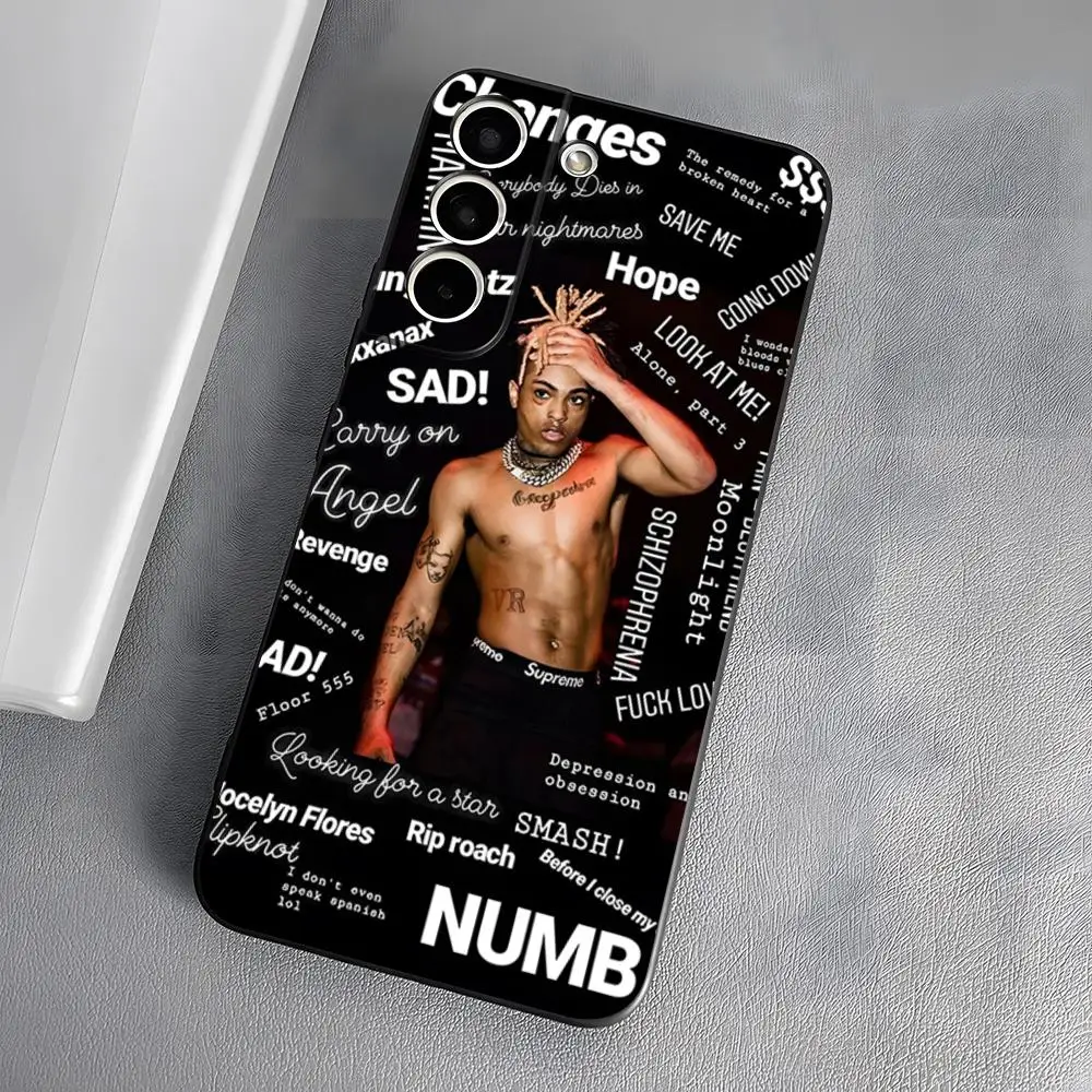 Фото Чехол для телефона Rapper-X-XXXtentacion для Samsung S26 S25 Ultra S24 S22 S23 FE S21 A17 A37 A57 A54 A34 A16 A53, задняя крышка №3