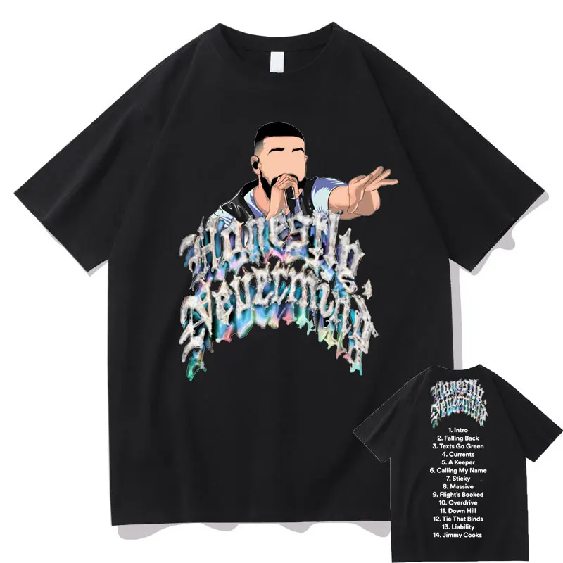 

Hip Hop Rapper Drake Tshirt 2022 New Music Album Honestly Nevermind T-shirt Fashion Men Women Casual Harajuku Cotton T Shirts