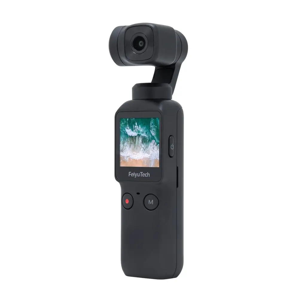 

Feiyu Pocket camera 6-Axis 4K HD gimbal camera stabilizer 120 degree wide angle smart track built-in WiFi control for Vlog video