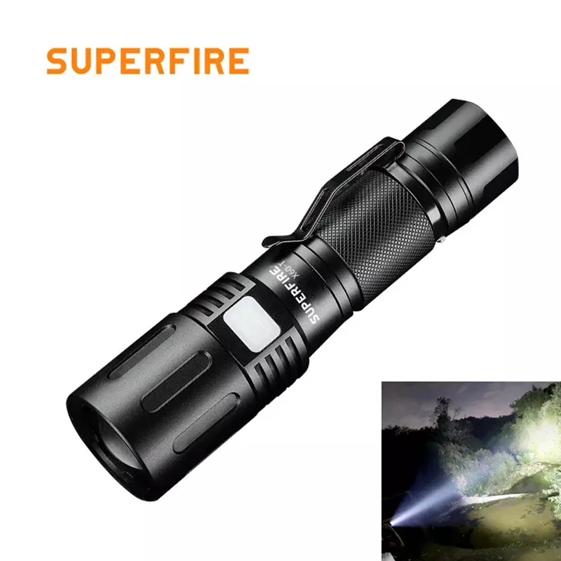 

Powerful Rechargeable LED Flashlights Mini Torch EDC Flashlight Waterproof Hunting Police Light Tactical Flashlight
