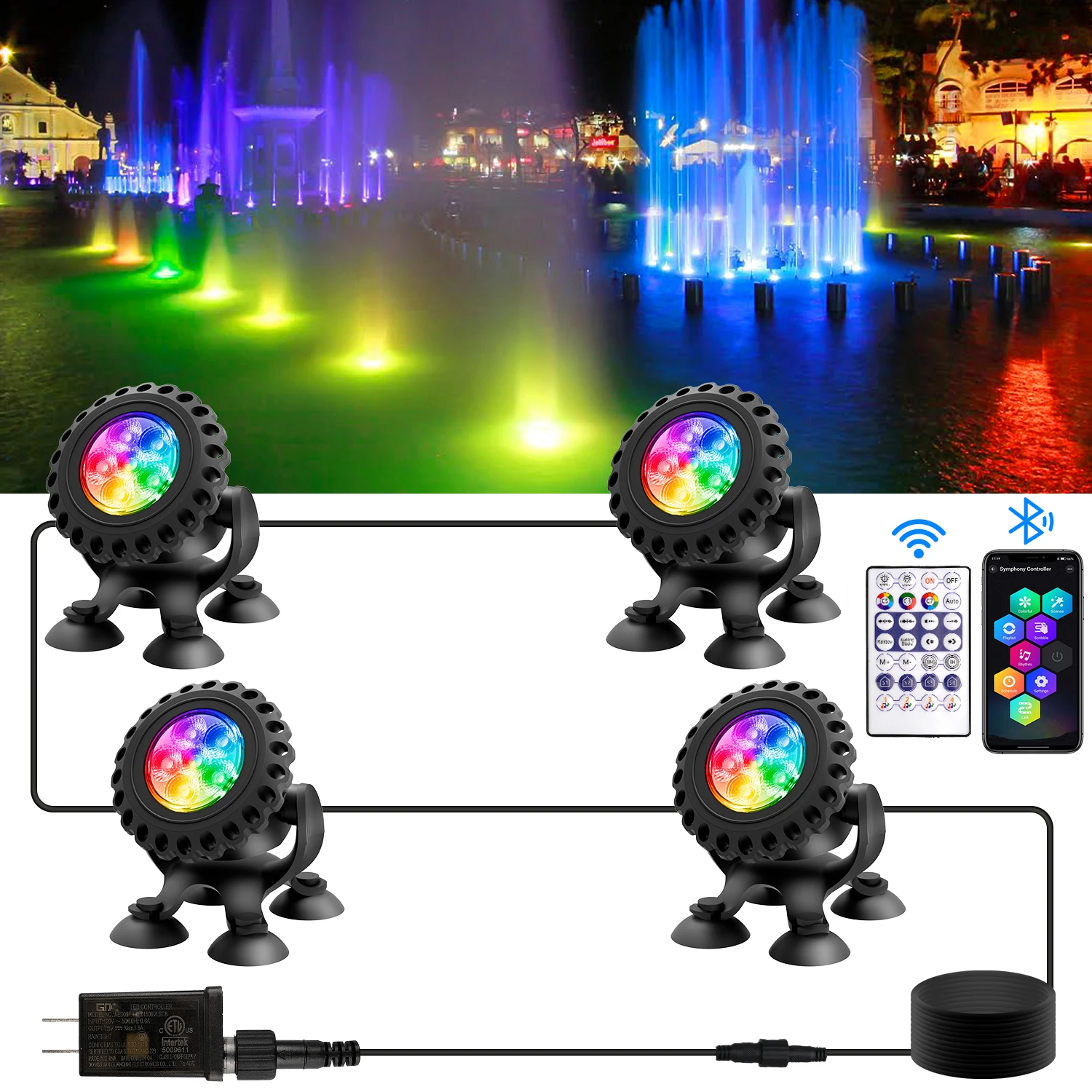 

Подводный RGB-светильник для бассейна Surplife TS-F220