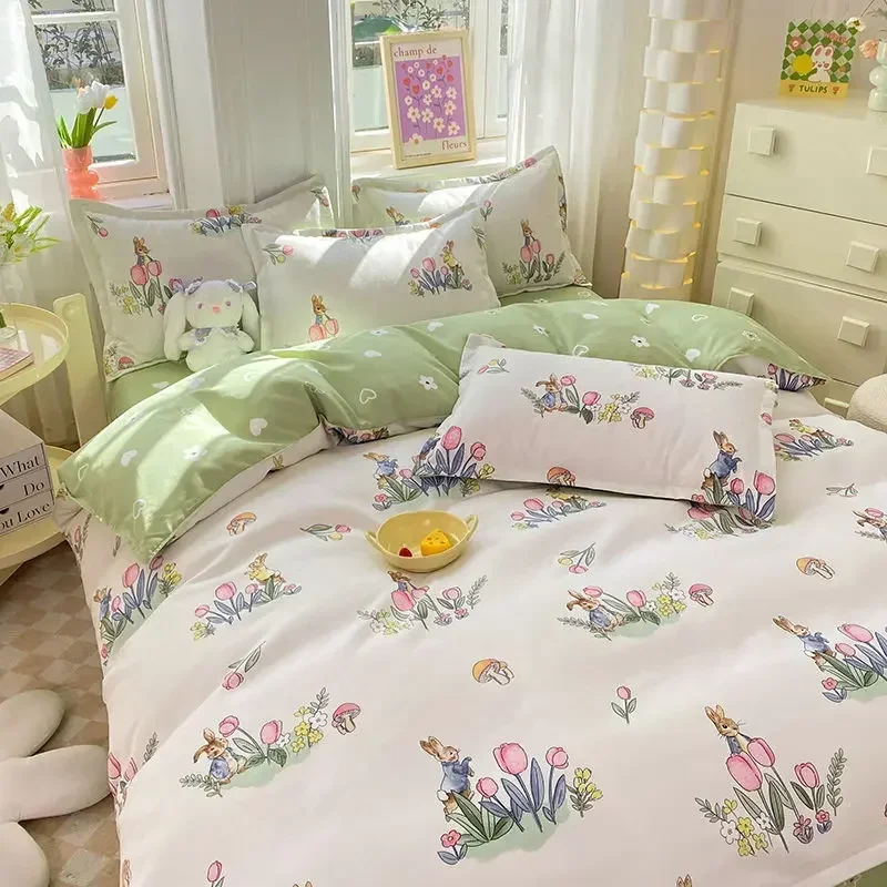 Набор из четырех предметов хлопковых покрывал Four-Sson одеяло покрывало постельное