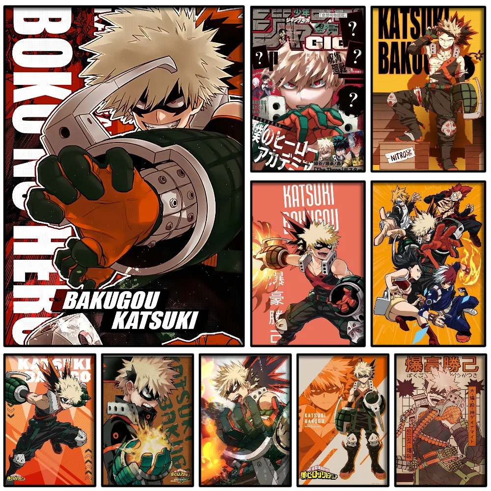 1 шт. постер Мой герой Академии самоклеящаяся художественная водостойкая