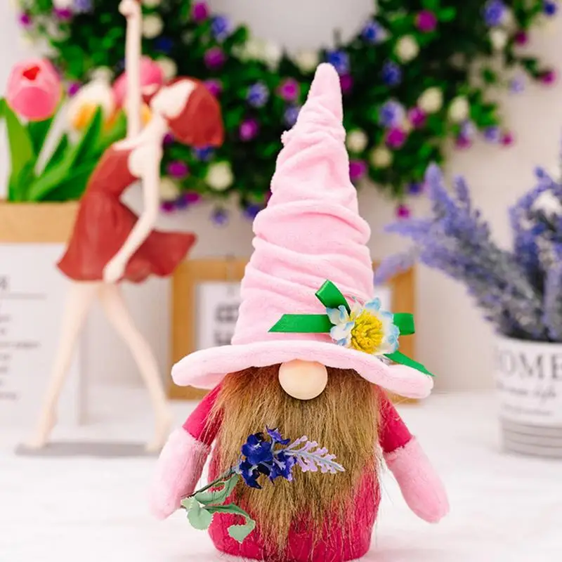 

Плюшевая кукла гном ручной работы подарок на день матери безликая карликовая кукла статуя эльфа настольная поделка гном украшение для дома