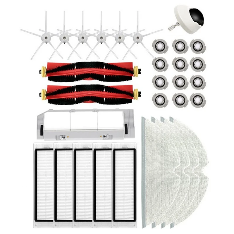 

Mop Cloth Main Side Brush HEPA Filter For Xiaomi Roborock S6 S5 S60 S65 S5 S50 S55 E25 E35 Vacuum Parts Accessories