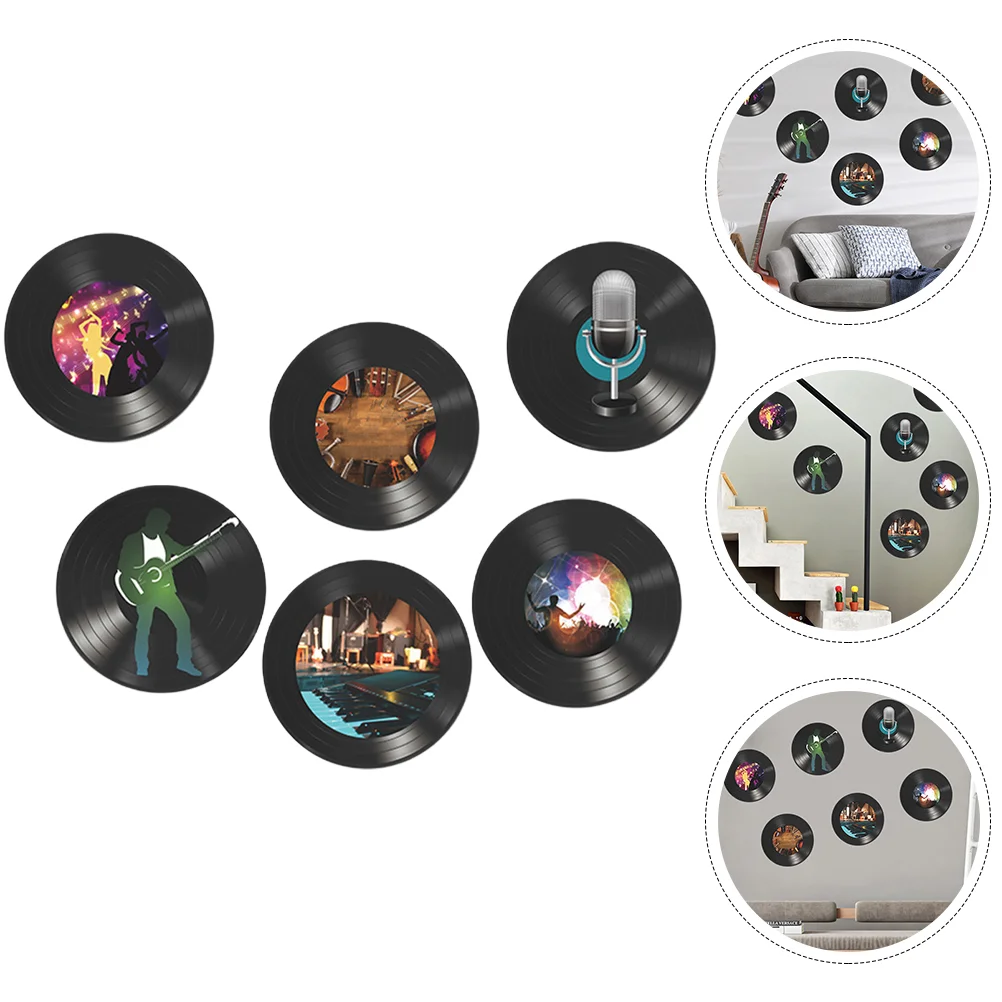 

Wall Records Vinyl Decor Record Party Decorations Decoration Cutouts Stheme French Countryrollart Retro Decorative Fake Disco