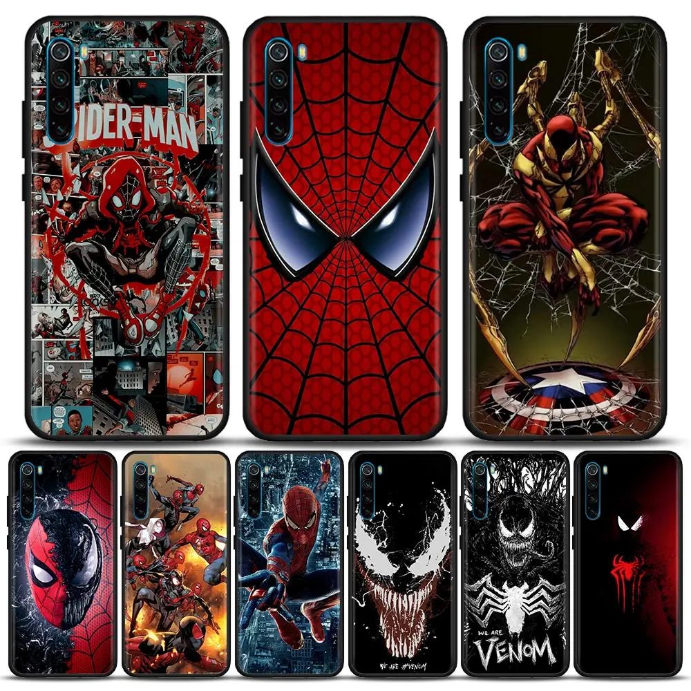 

Marvel Venom Spiderman Phone Case for Redmi 6 6A 7 7A Note 7 8 8A 8T Note 9 9S 4G 9T Pro Soft Silicone Cover