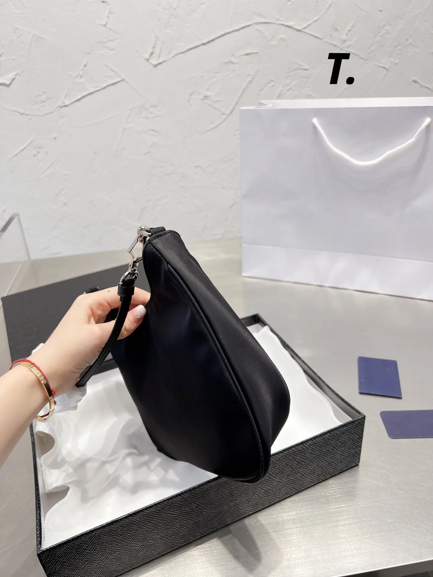 High quality fashion net popular women's bag versatile cool nylon three in one bag armpit bag chain Crossbody handbag