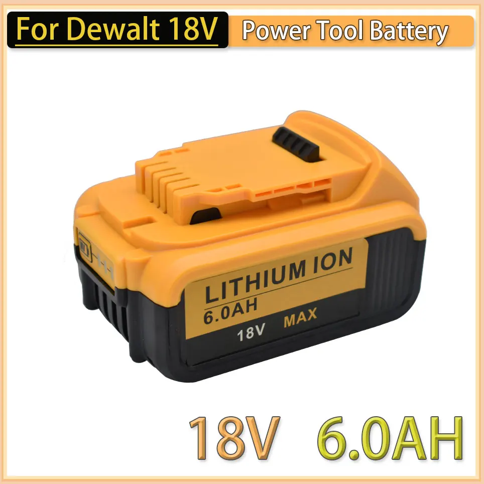 

DeWalt 18V 6000mAh Rechargeable Power Tools Battery with LED Li-ion Replacement DCB205 DCB204-2 20V DCB206