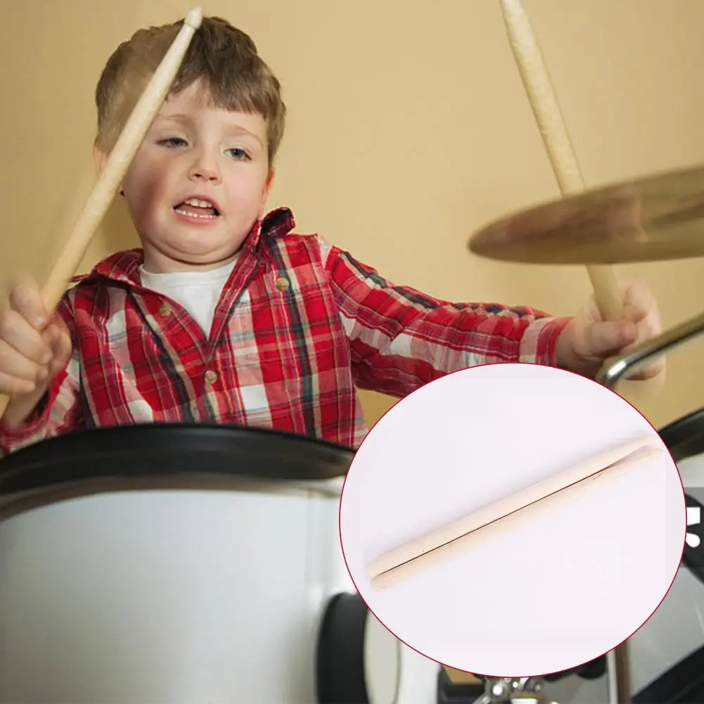 

2 Drum Sticks 5a Maple Wood Anti-slip Drumsticks for Jazz 5A Electronic Drum Rod Tap Pole Music Percussion Accessories Kids Toys
