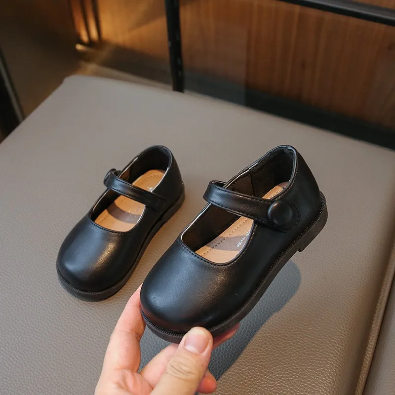 

CAPSELLA KIDS Girls Spring Autumn Elegant Flat Princess Shoes For Children Girls Non-Slip Hook & Loop Casual Shoes Size 23-34