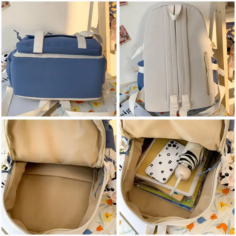 NEW Kawaii Girls' School Backpack Fashion Backpacks for Students Women Rucksack Bag with Cute Pendant Bookbag Travel Supplies