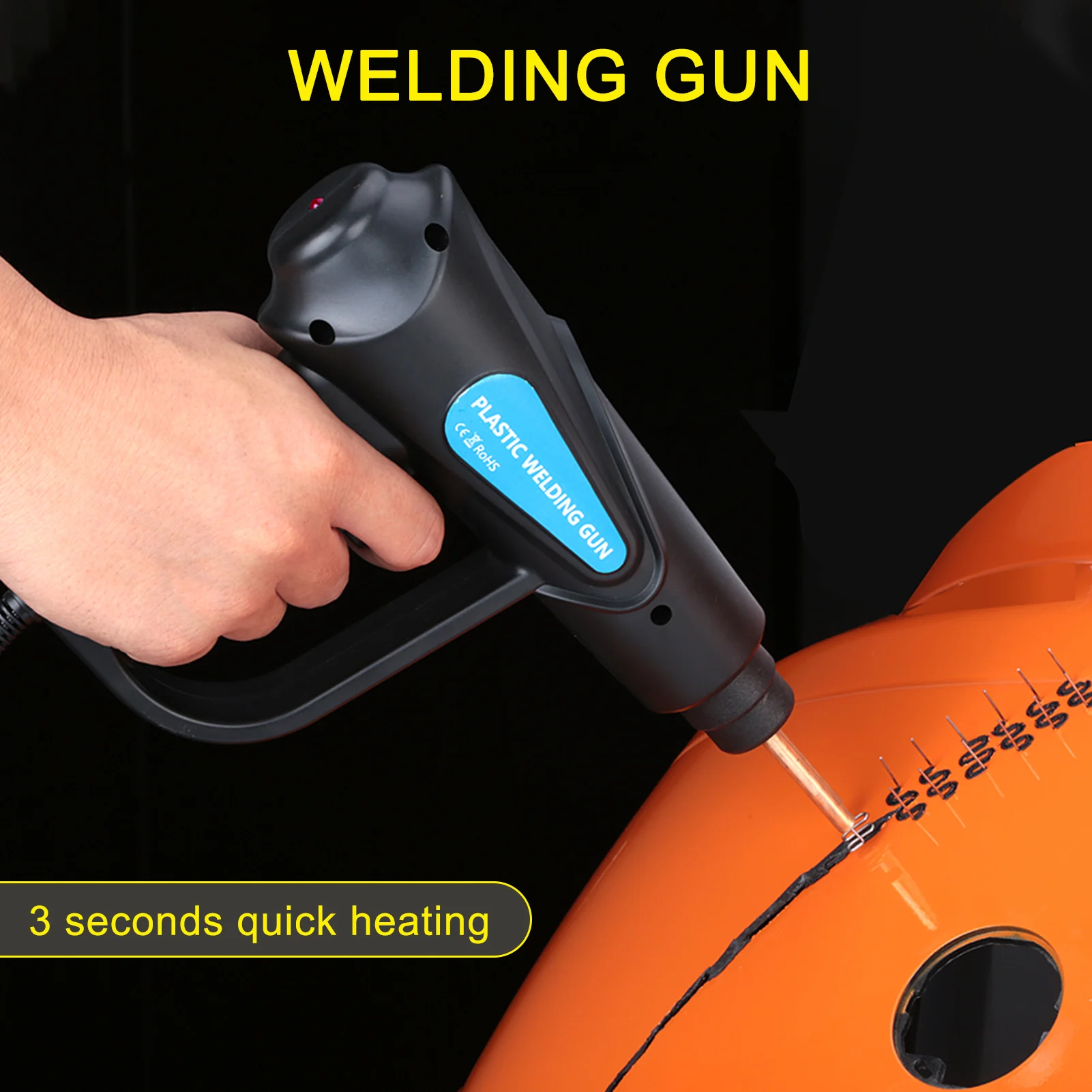 

Plastic Welding Machine Car Bumper Repair Kit 70W Hot Stapler Welding Repairing Machine Welder Gun Repair Inside Corner Staples