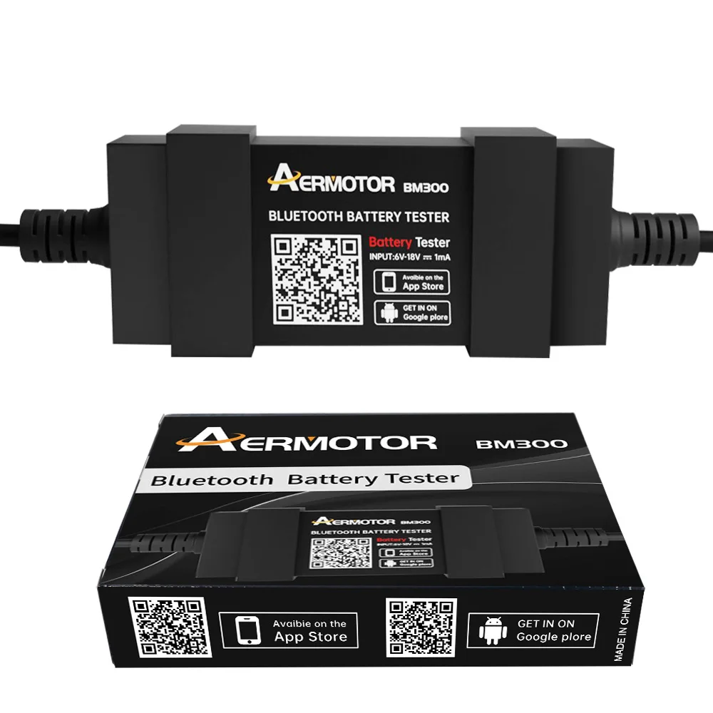 AERMOTOR BM300 OBD2 аккумулятор сканера тестер 12В Bluetooth анализатор Android IOS электрическая система
