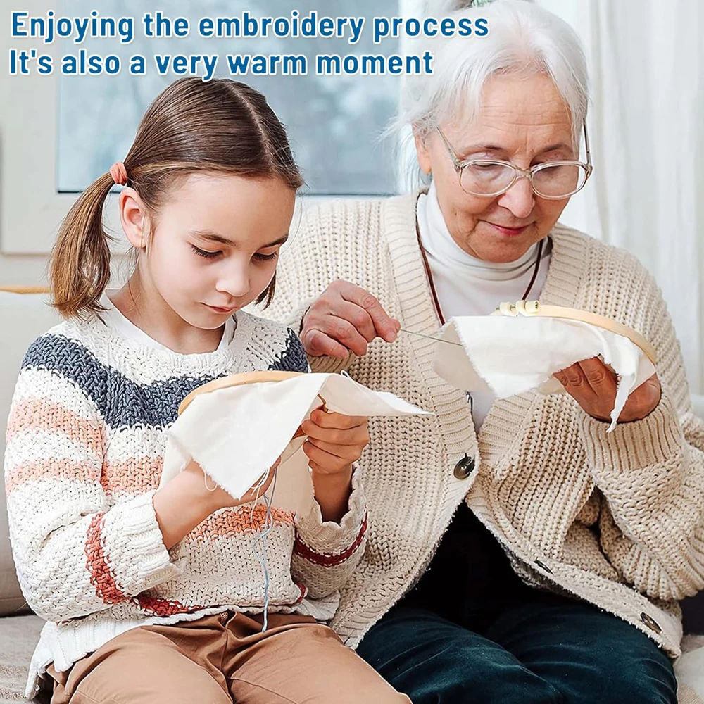 Хлопковый набор для вышивания цветов начинающих и взрослых. Цветочный узор.