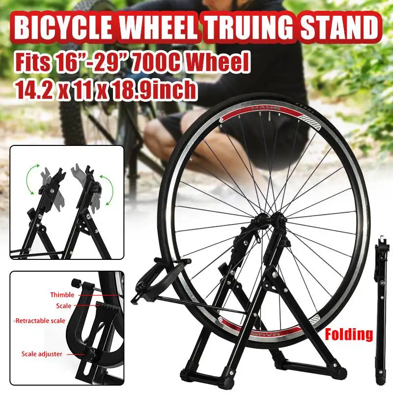 16 inç-29 inç MTB yol bisikleti tekerlek Truing standı bisiklet tekerleği bakım Stand braketi tamir aracı jantlar düzeltme standı