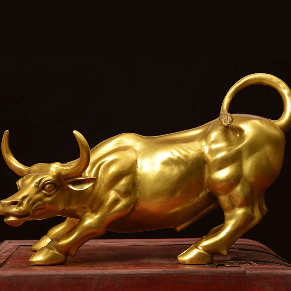 

Фигурка быка, Скульптура Быка, модное украшение, подарки для домашнего декора