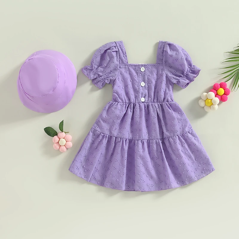 

Детский летний сарафан с высокой талией, с оборками и квадратным вырезом