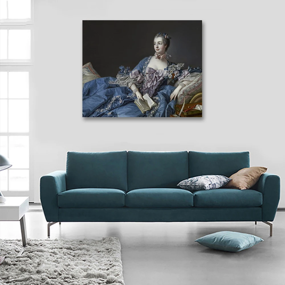 Франсуа базакура мадам де Помпадур 》 картина маслом репродукция художественное