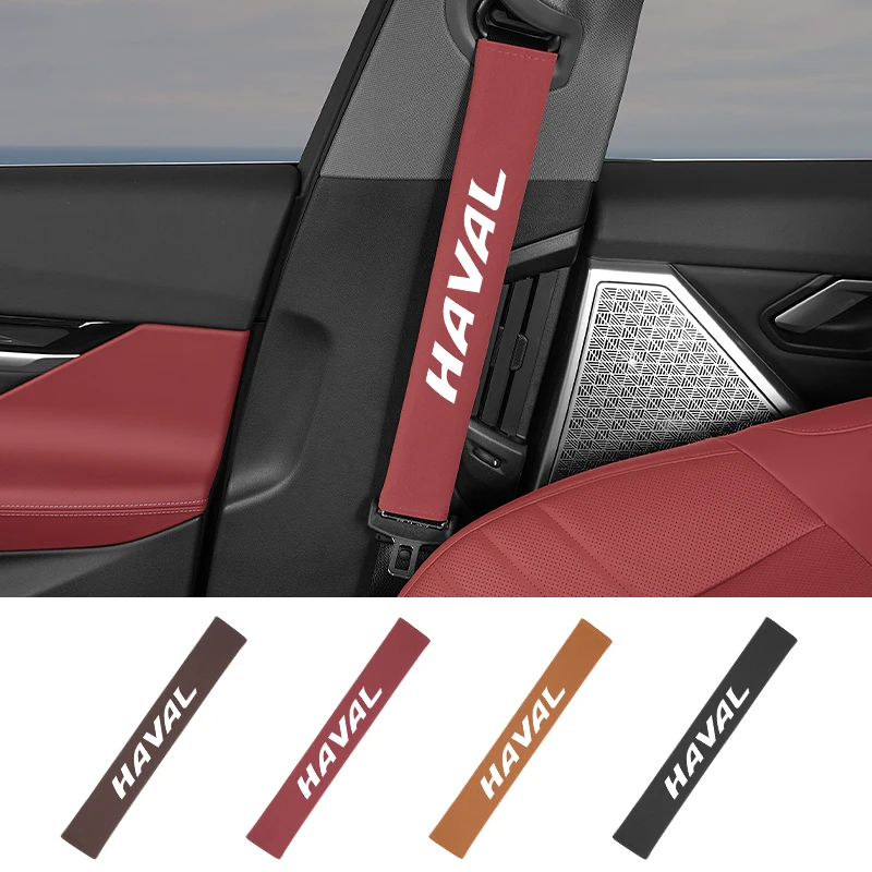 Extra Long Seat Belt Cover PU Tumbled Leather 40CM Shoulder Pad Protector For Great Wall Haval F7 H6 H2 H3 H5 H7 H8 H9 M4 F