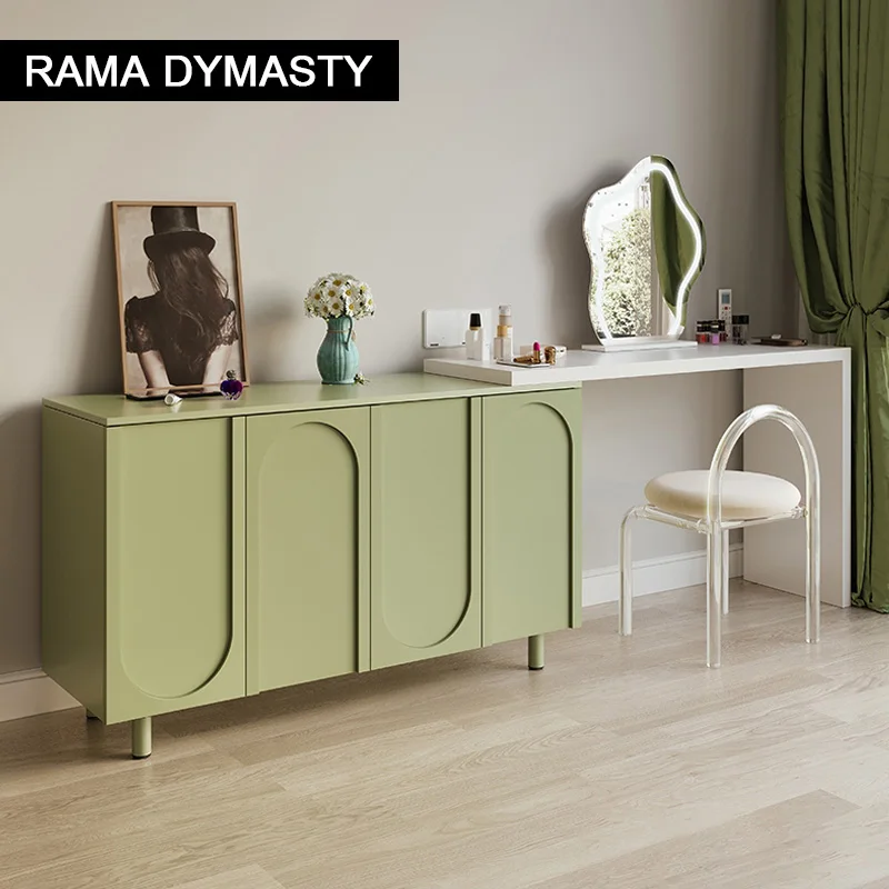 

Dresser Desk Vanity Organizer All-In-One Bedroom Modern Simple Light Luxury Premium Feeling Makeup Table