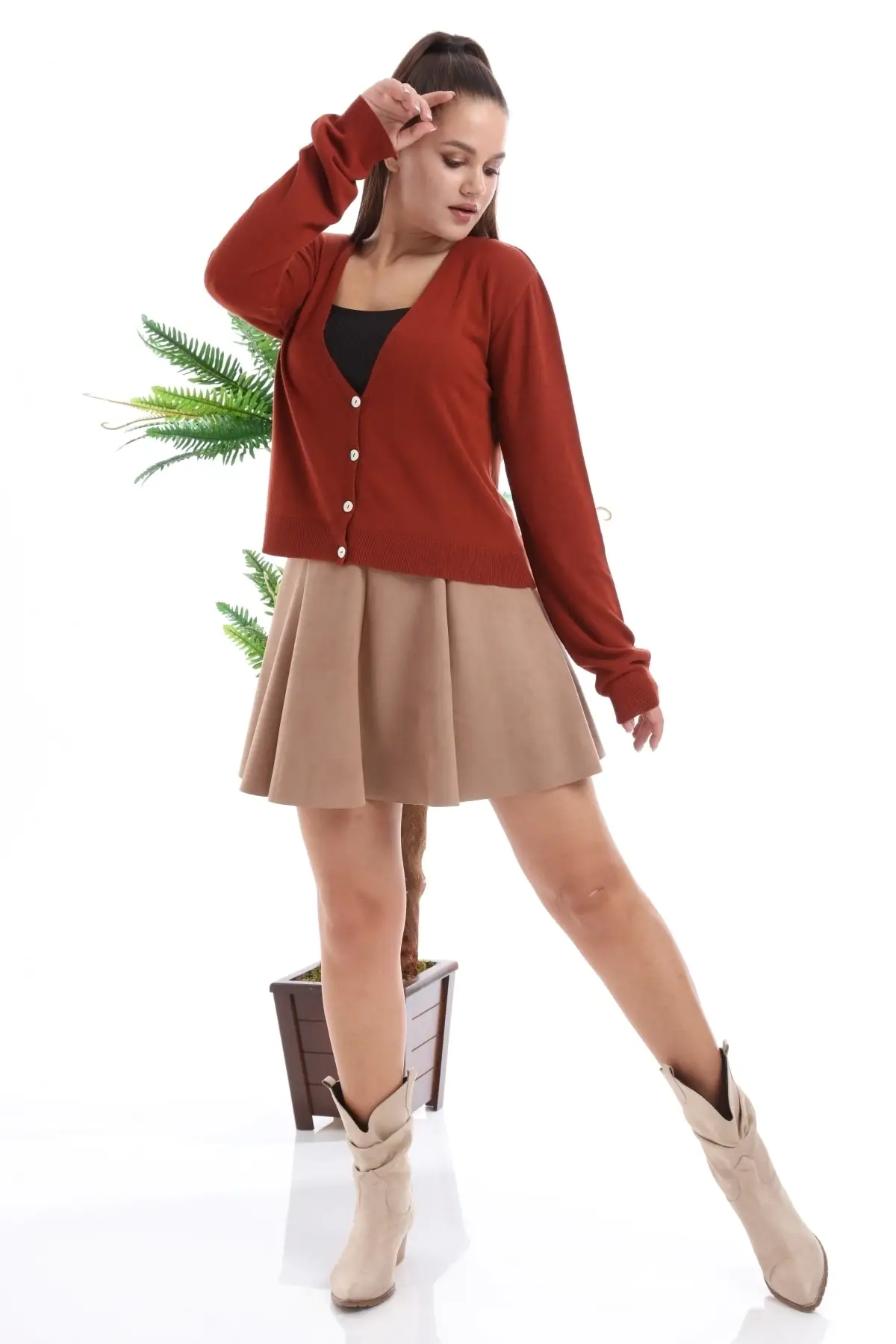 

Women's Cardigan Tile Casual Knitted High Quality Fashion Cardigan Sweaters Loose Sweater Jumper