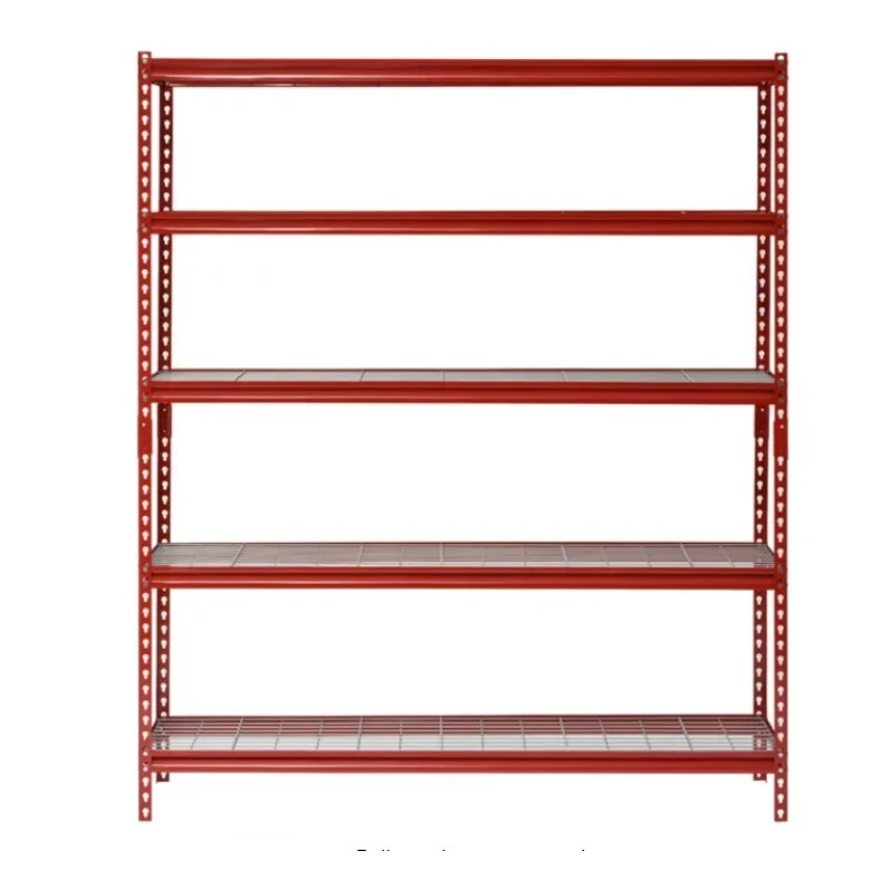 

Muscle Rack Red 60"W X 24"D X 72"H 5-Shelf Steel Shelf Unit Kitchen Storage Home Organization and Storage Wall Shelf
