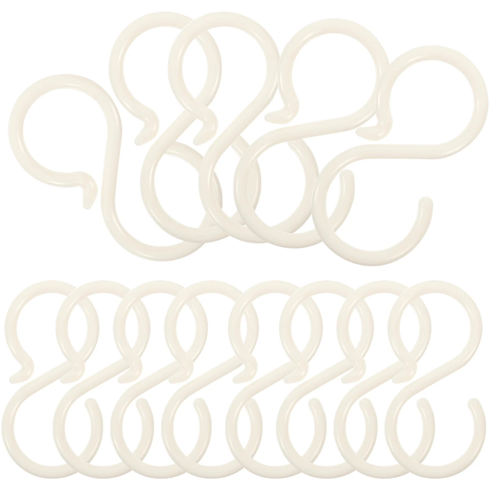 

40 Pcs Hook Towel Headband Hanger Display Hooks Hat Tableware Plastic Punch Free Hair S-shape