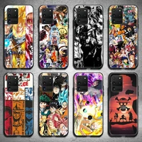 anime one piece naruto dragon ball z phone case for samsung galaxy s21 plus ultra s20 fe m11 s8 s9 plus s10 5g lite 2020