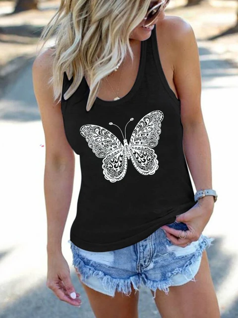 Sleeveless Loose Summer Tank Top t 1