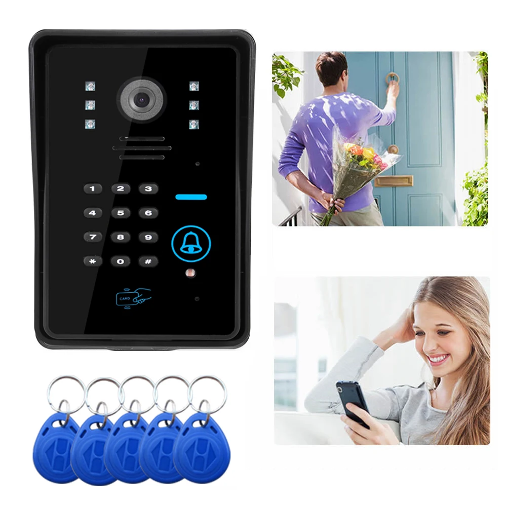 SYSD Wireless Intercom Camera Wifi Doorbell Video Door Phone Support 4G IOS and Android for iPad Smart Tablet Security Alarm