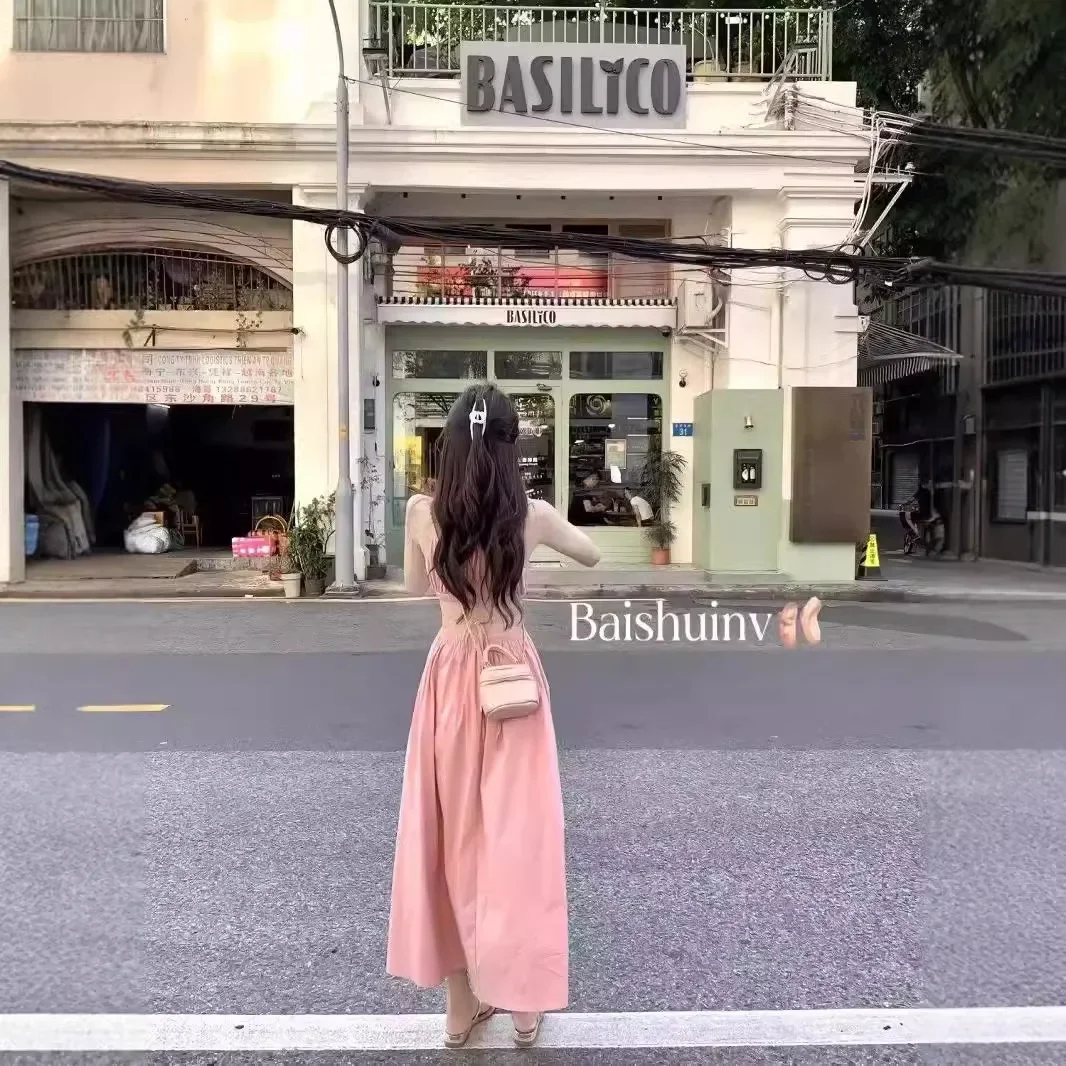 Милое облегающее талию платье-майка для похудения женская элегантная летняя