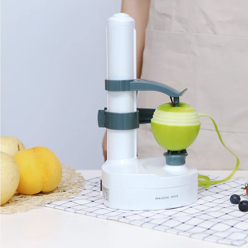 

Automatic Electric Fruit Vegetable Peeler Multifunctional Potato Peeler Stainless Steel Blade Peeler Kitchen Peeling Cutter