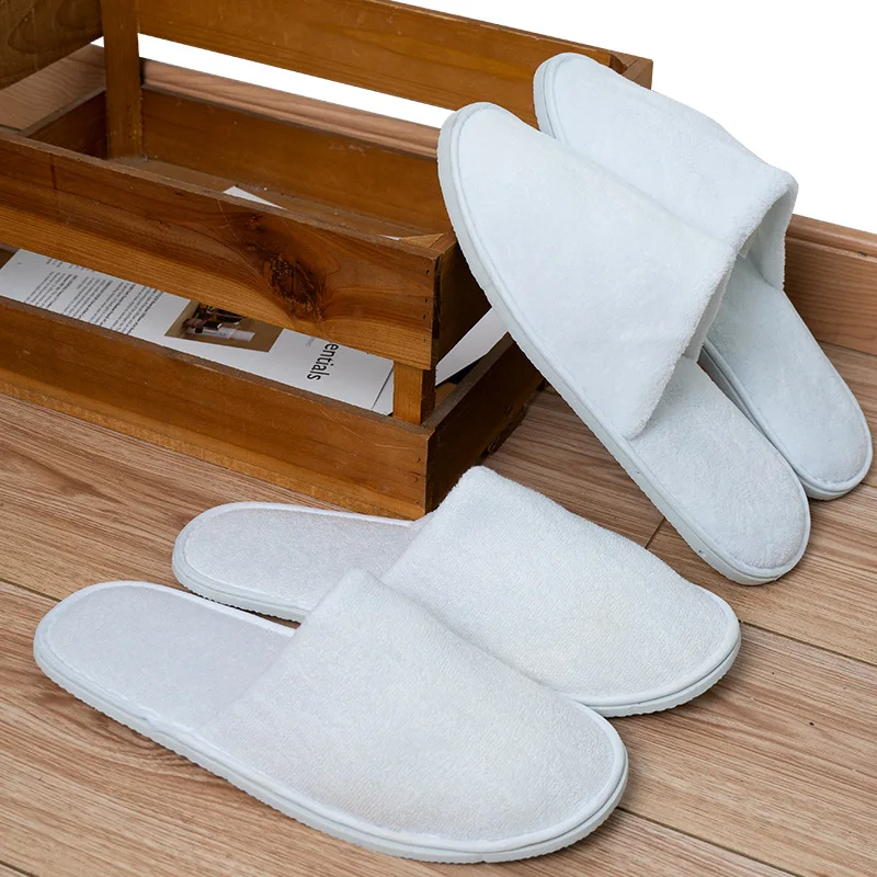 

Одноразовые бархатные Тапочки кораллового цвета для дома, гостиницы, Нескользящие толстые Тапочки