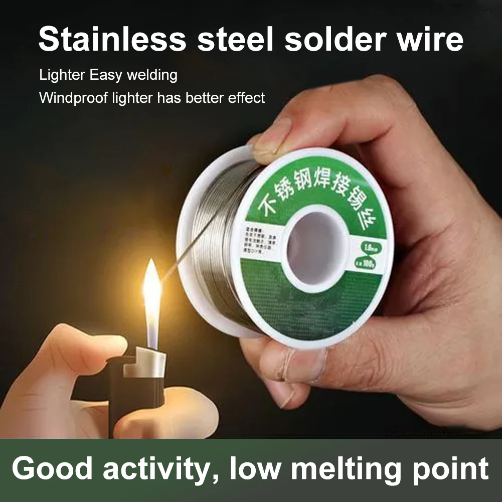 

Disposable Lighter Solder Wire Stainless Steel Welding Tin Wires Copper-iron-nickel Battery Pole Piece Solder Wire Low Melt NEW