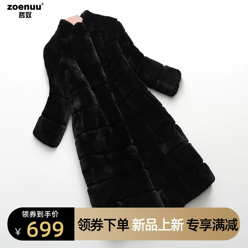 Enlarge Best Sell Women's Winter Coats Coats Woman Winter 2022 Fur Thick Winter Office Lady Other Fur Yes Real Fur Parkas