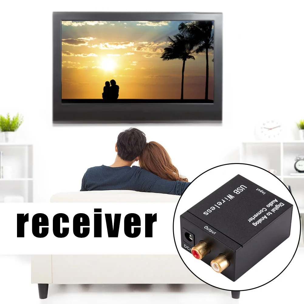Фото Адаптер аудиоконвертера 192 кГц Toslink коаксиальный сигнал на RCA R/L Bluetooth-совместимое оптическое волокно для фотодинамика №1