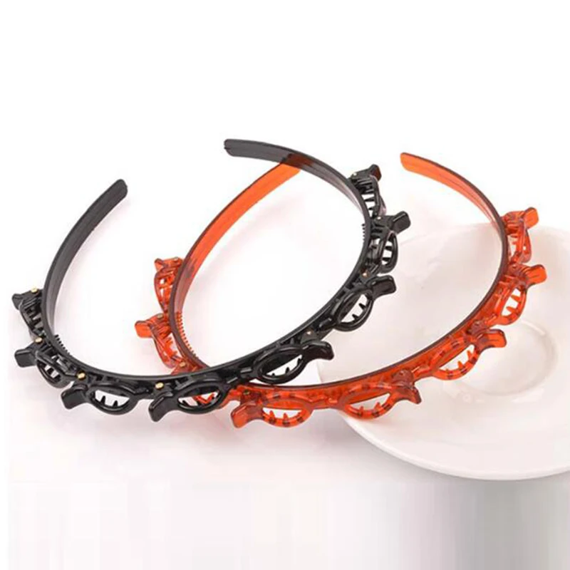 

Hollow Out Headwear Hair Accessories Multi-layer Women Hair Grabbing Headband Face Wash Braided Hairband Non-Slip