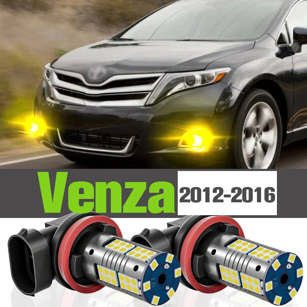 

2x LED Fog Light Accessories Lamp For Toyota Venza 2012-2016 2013 2014 2015