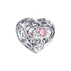 Подвеска SOKOLOV из серебра с розовыми фианитами, Серебро, 925, Оригинальная продукция