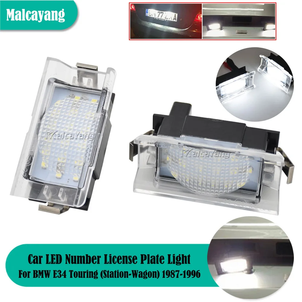 

Car Styling For BMW E34 Touring (Station-Wagon) 1987 1988 1989 1990 1991 1992 1993-1996 White LED License Plate Light