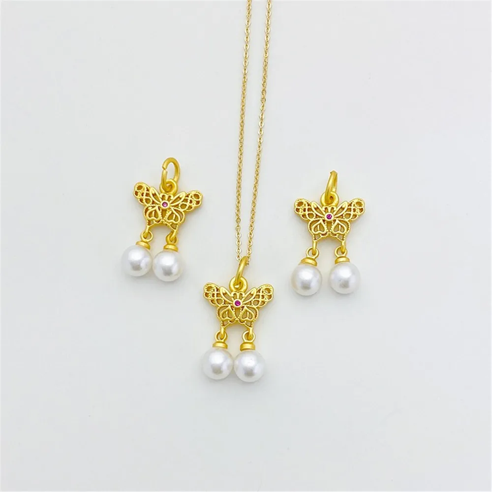 Древний французский золотой бант Beizhu Bell Gourd разделенный бисером браслет ручной