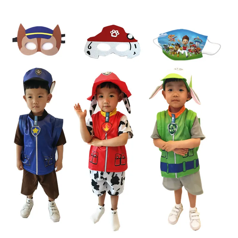 

New Year Birthday Chase Marshall Costume Cosplay Kids Boys Girls Carnival Suit T-Shirt Party Children Clothing