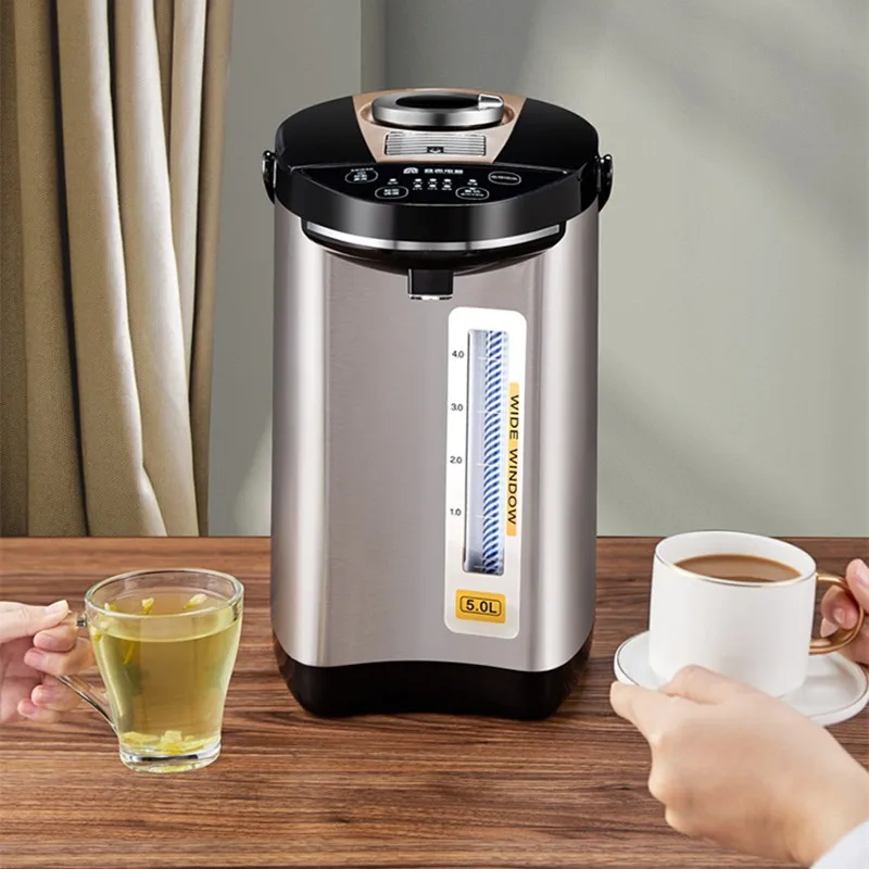 

Household Electric Kettle 304 Stainless Steel Seven-section Constant Temperature Thermal Insulation Integrated Water Boiler 5L