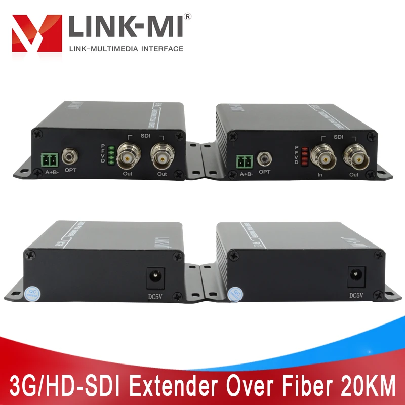 

LINK-MI 3G/HD-SDI Extender over Fiber Optic 20KM with RS485 Transmitter/Receiver SDI Fiber Extender